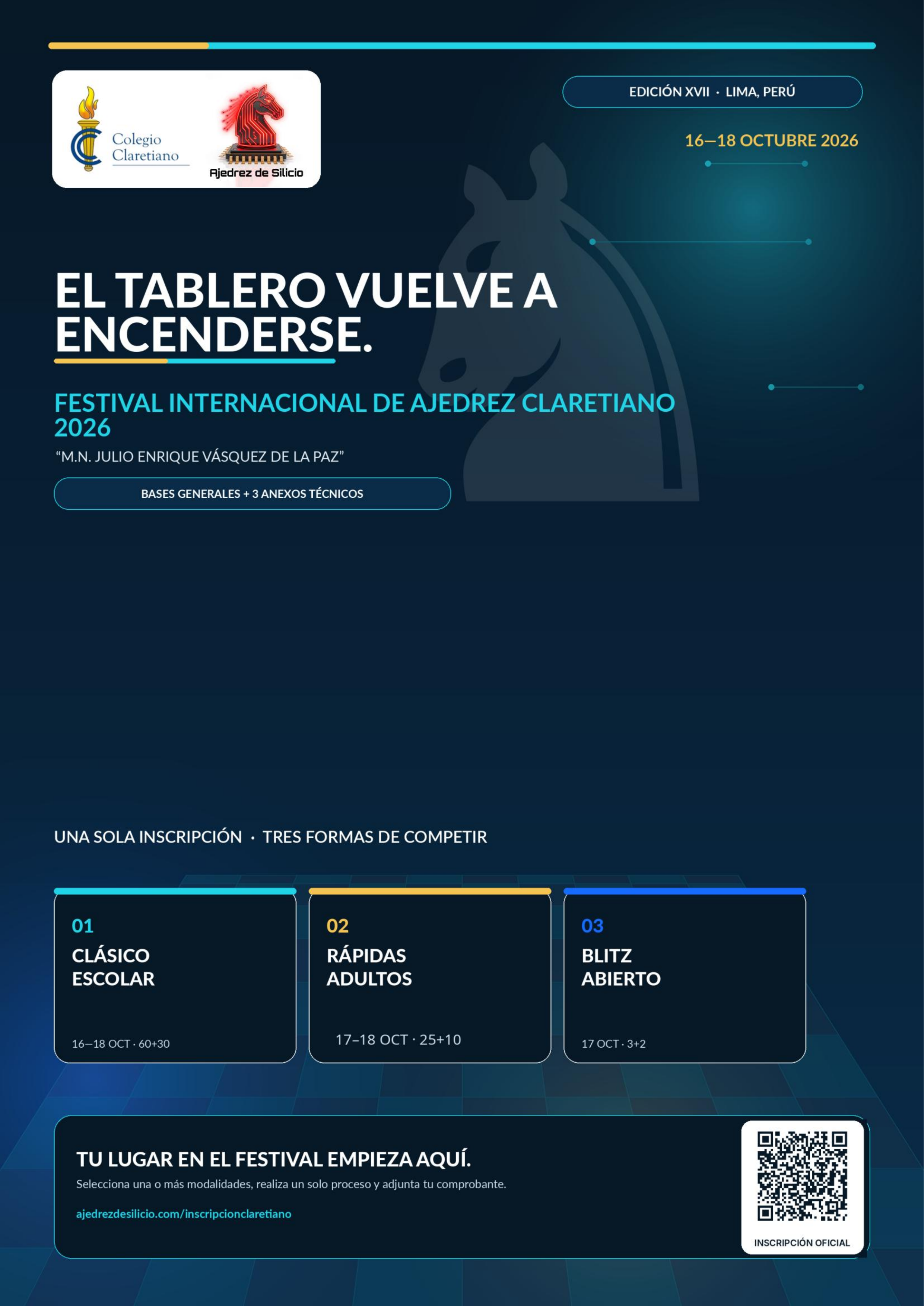 Portada oficial de las Bases Generales y tres anexos técnicos del Festival Claretiano 2026